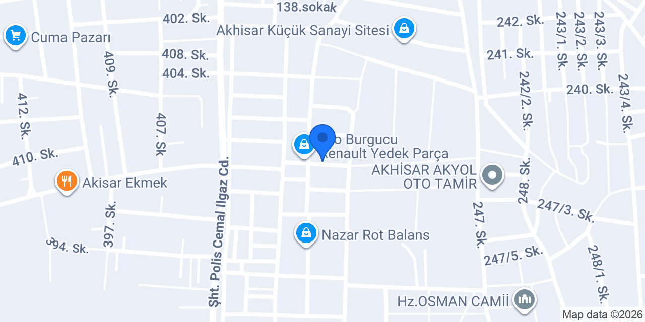 AKÇALI OTO konumu