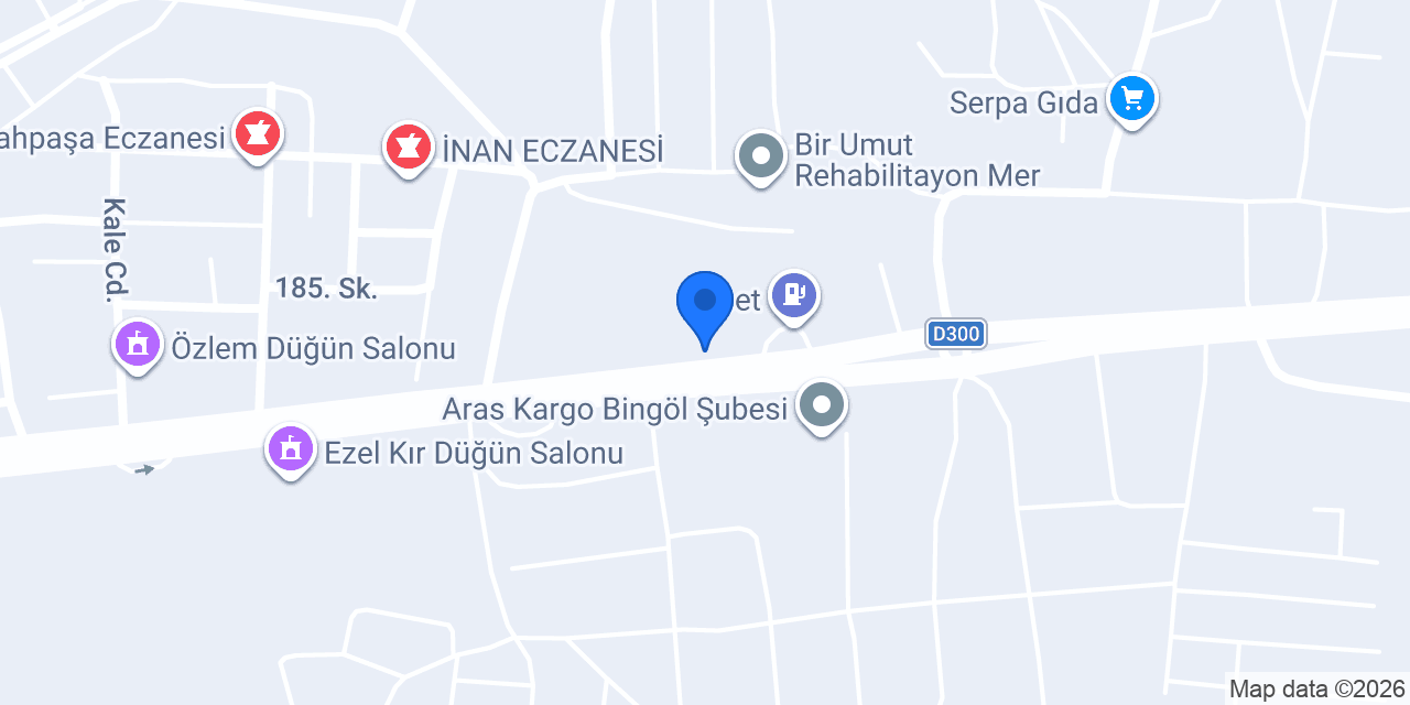 KOSGEB Bingöl Müdürlüğü konumu