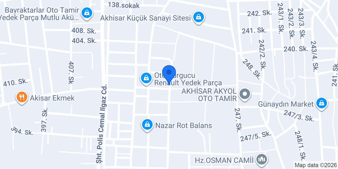 DEMİR OTO YEDEK PARÇA konumu
