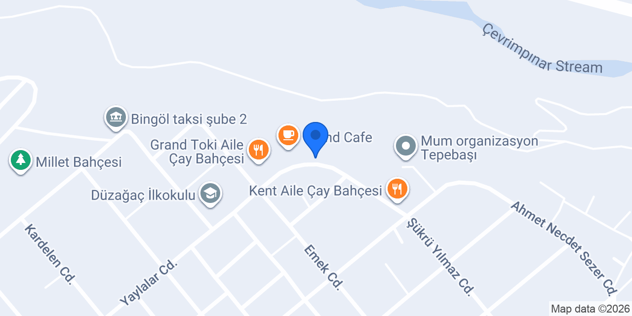 Tepebaşı Aile Çay Bahçesi konumu