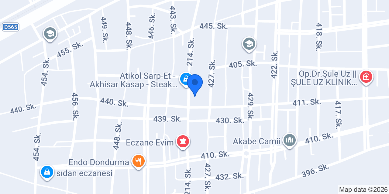 Ateş Erkek Kuaförü konumu