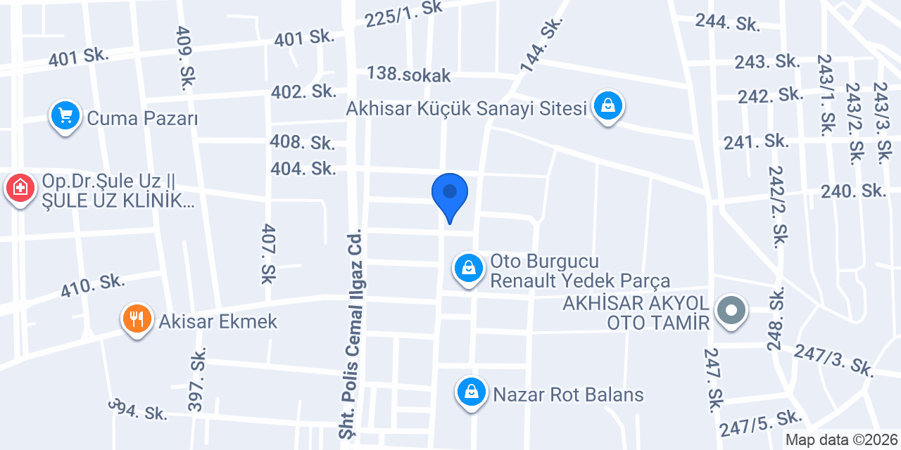 Recep Gündüz Mobilya konumu