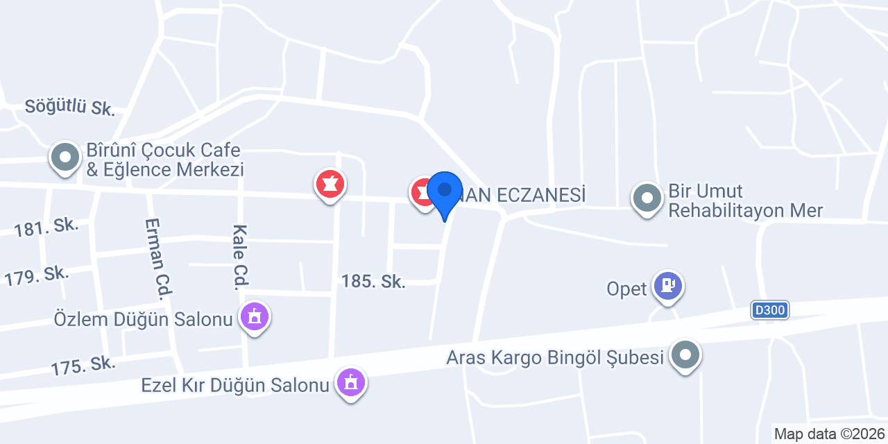 Bingöl Organizasyon konumu