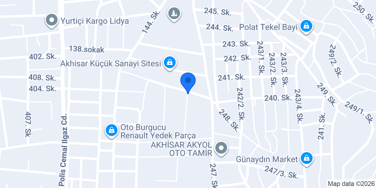 BODUR ER OTOMOTİV konumu