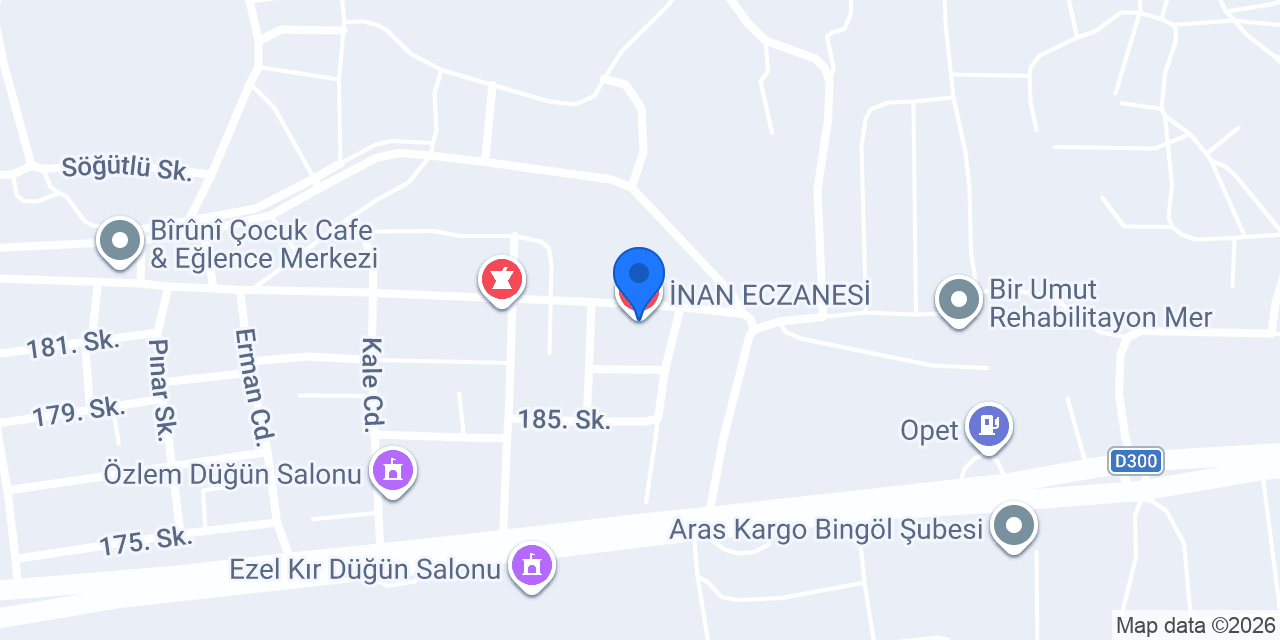 İNAN ECZANESİ konumu
