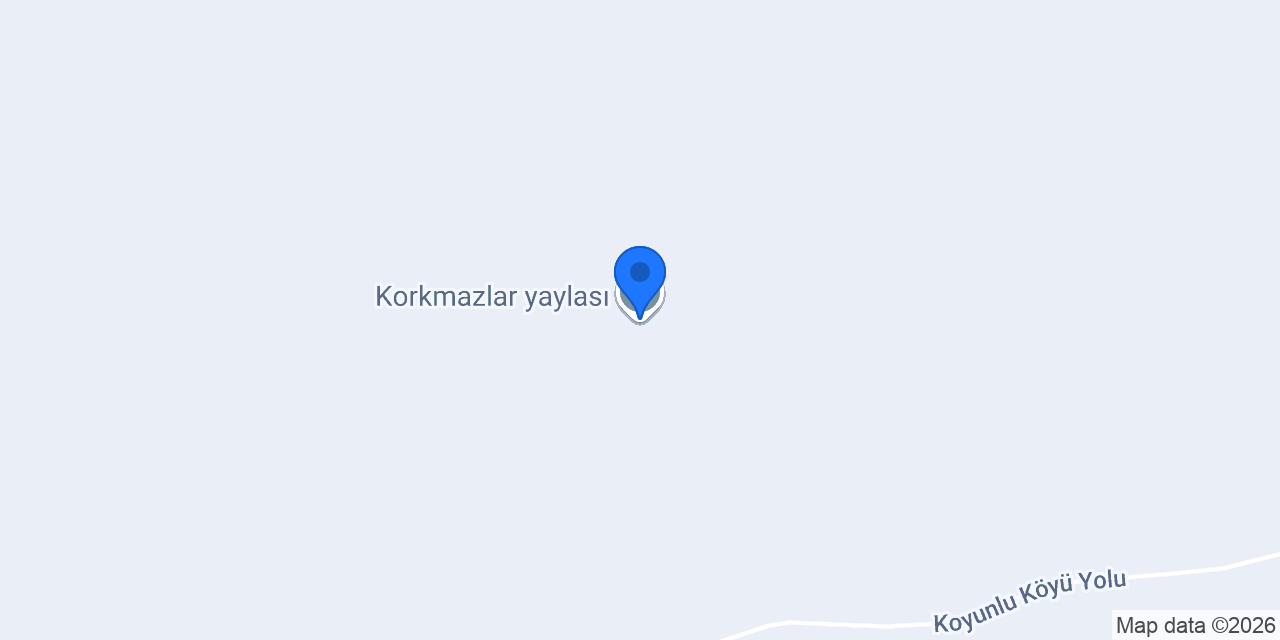 Korkmazlar yaylası konumu