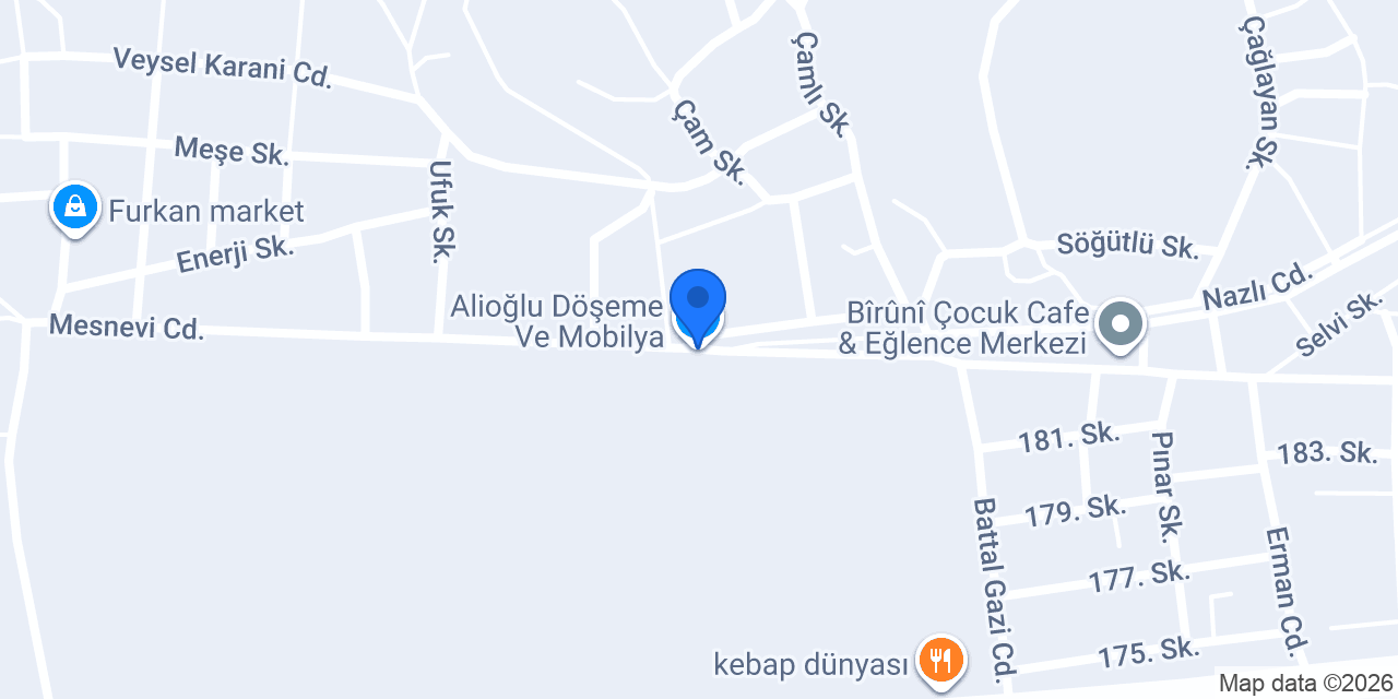 Alioğlu Döşeme Ve Mobilya konumu