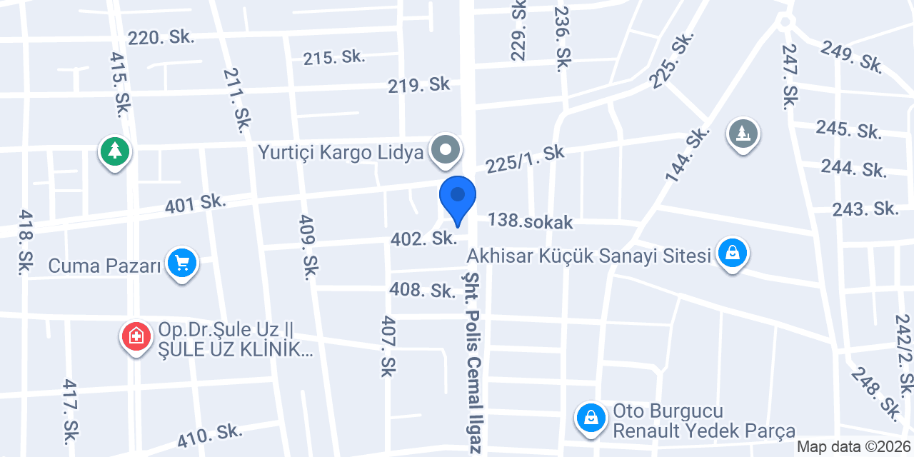 Adıgüzel Oto konumu