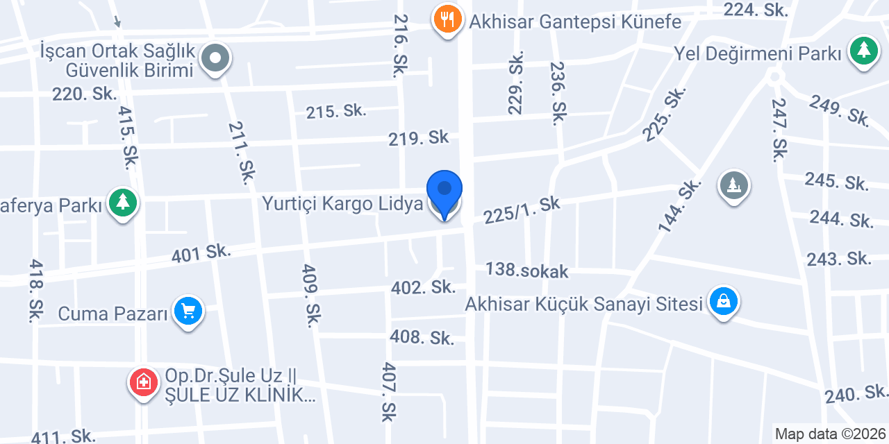 Yurtiçi Kargo Lidya konumu
