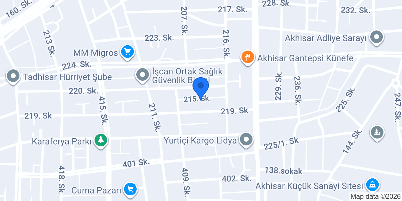 BURHAN ELEKTRİK AKHİSAR konumu