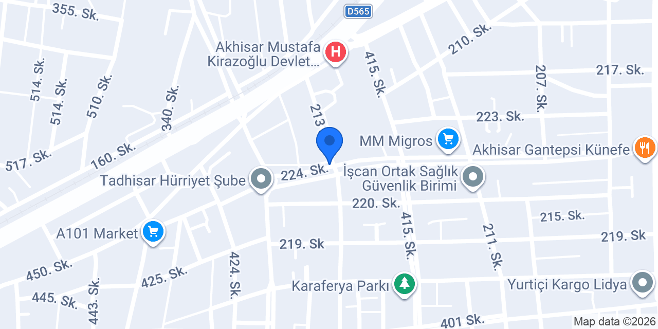 Diyetisyen Nuriye ŞAHİN konumu