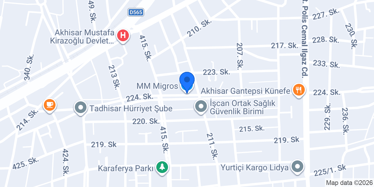 MM Migros konumu