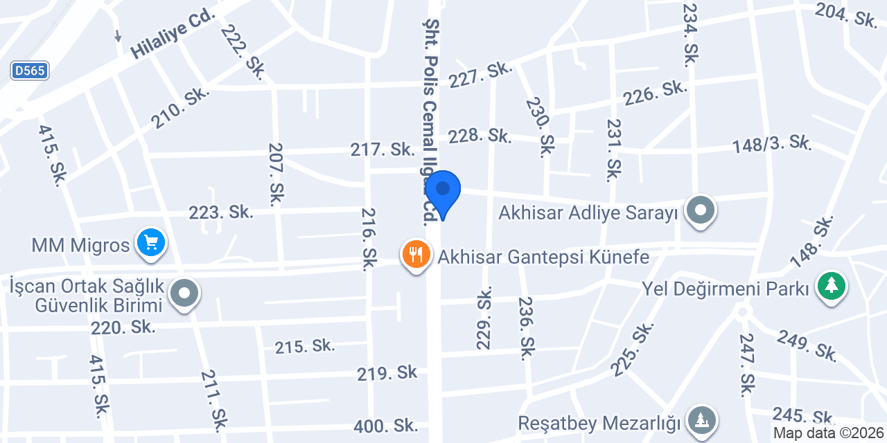 GÖZDE A.V.M. konumu