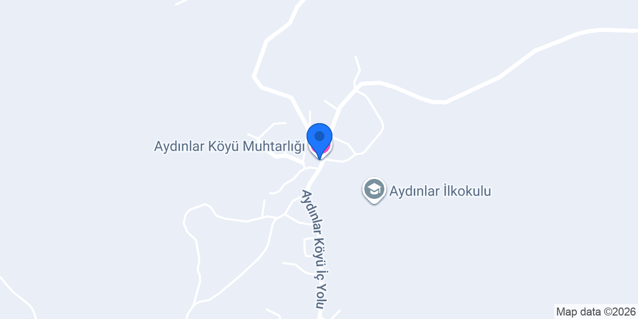 Aydınlar Köyü Muhtarlığı konumu