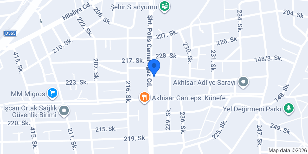 Yurtbay Seramik Akhisar konumu