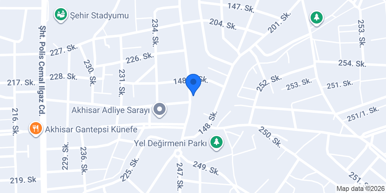Akhisar 6. Noterliği konumu