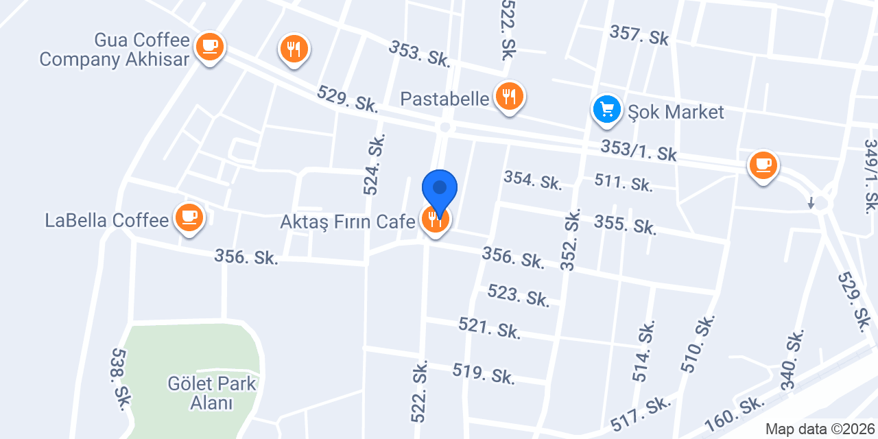 İmza Ak-Ek fırın cafe Restaurant konumu