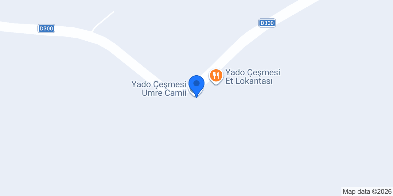 Yado Çeşmesi Umre Camii konumu