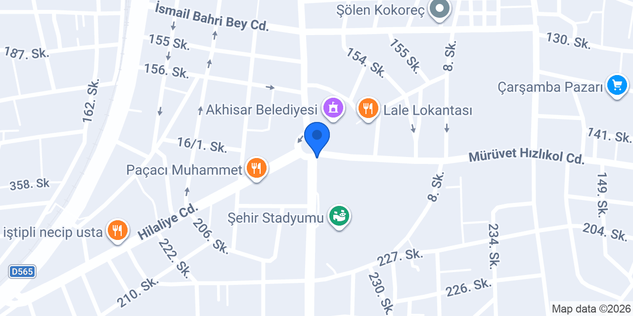 Akhisar Belediye Taksi Durağı konumu