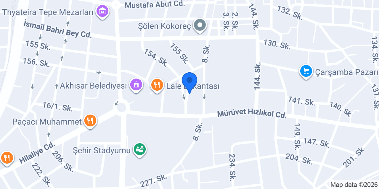 Akhisar AURA LÜX masaj konumu