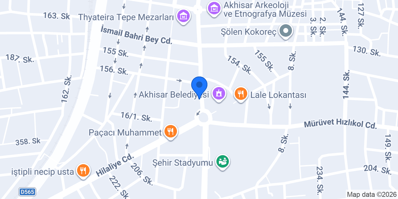 Kuveyt Türk Akhisar Şubesi konumu