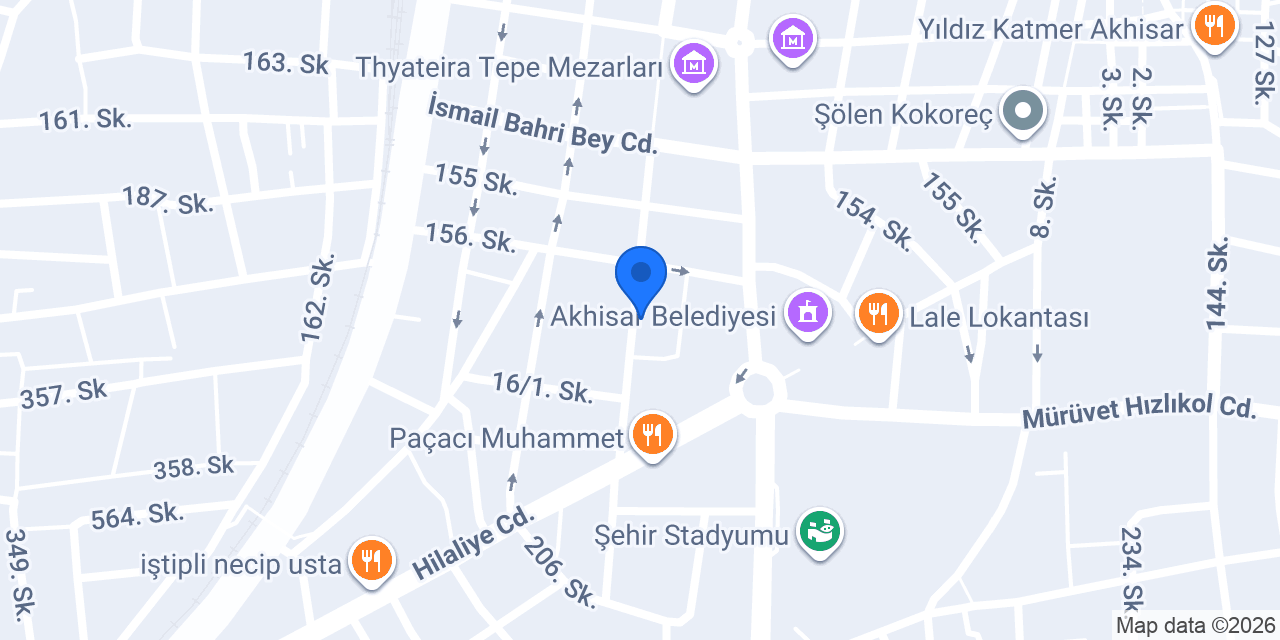 Halkbank Çağlak Akhisar Şubesi konumu