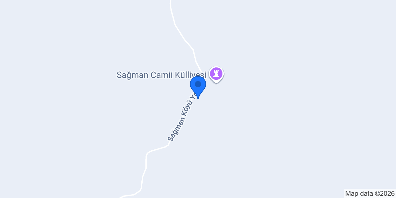 Sağman Jandarma Karakol Komutanlığı konumu