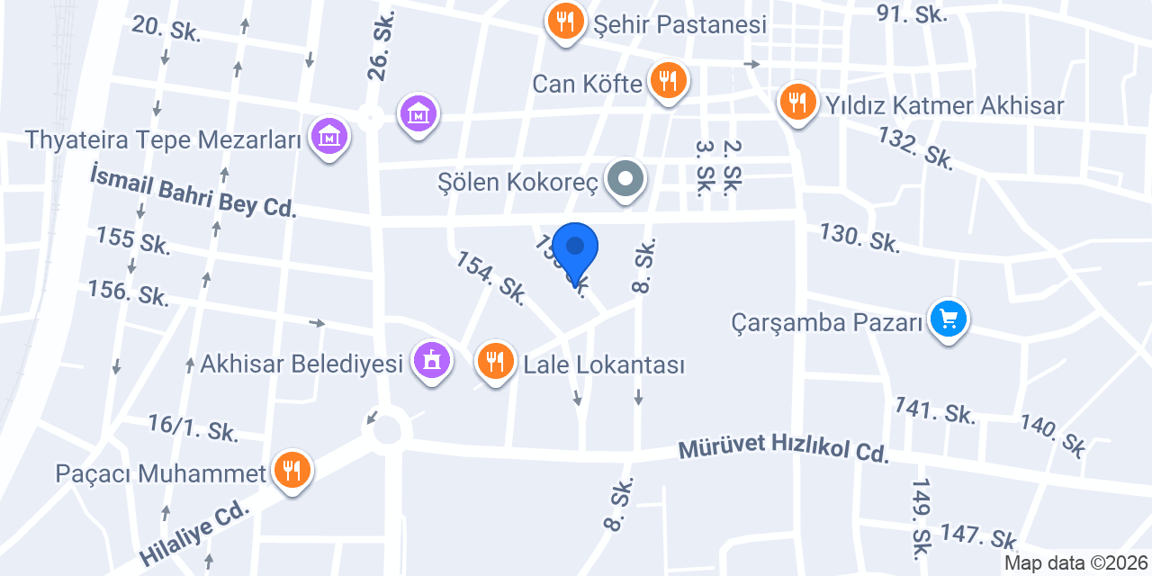 Cafe Yeşil Akhisar konumu