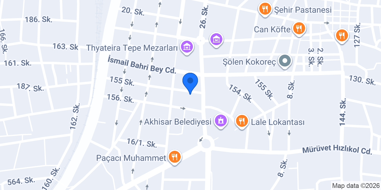 EGE SER SİGORTA AKHİSAR ŞUBESİ konumu