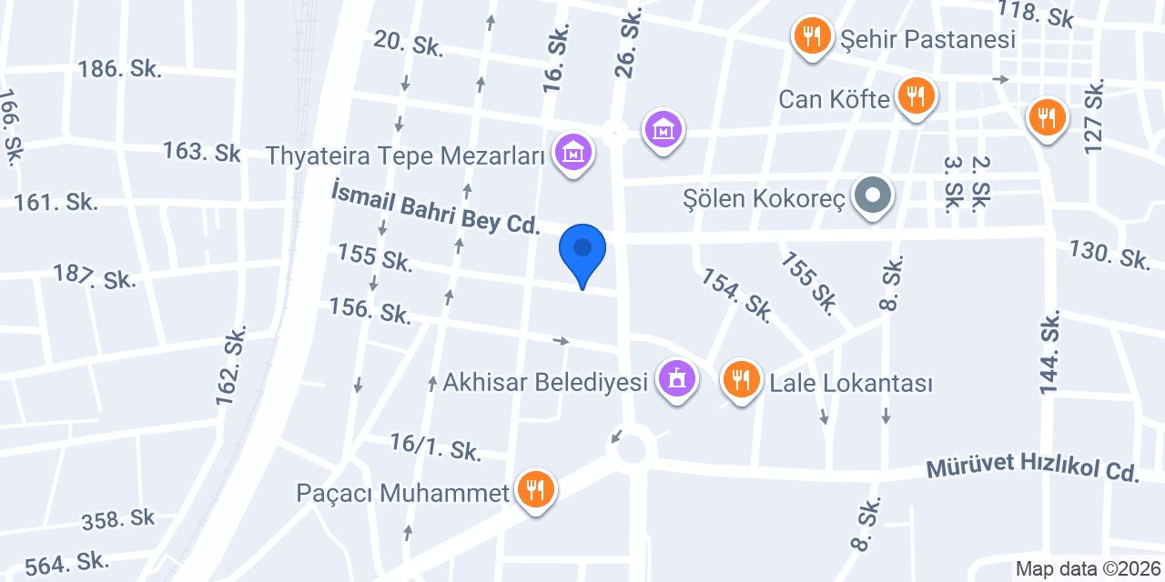 Akhisar Tabela Mega Reklam konumu