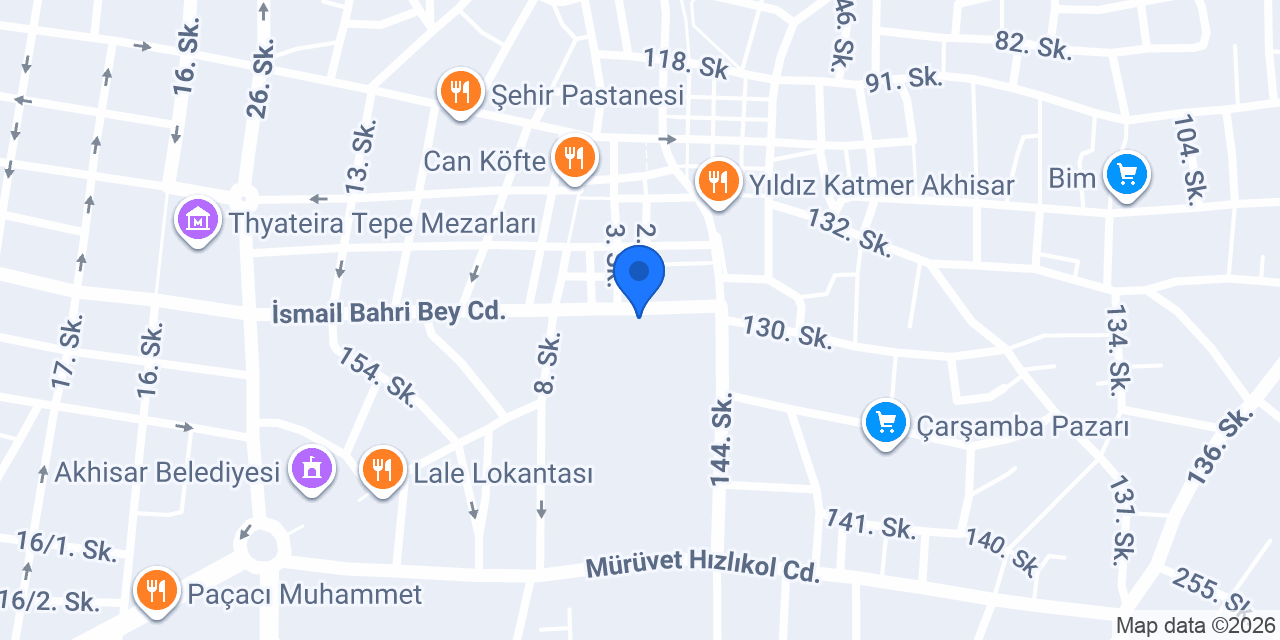 Akhisar Dilek Taksi konumu