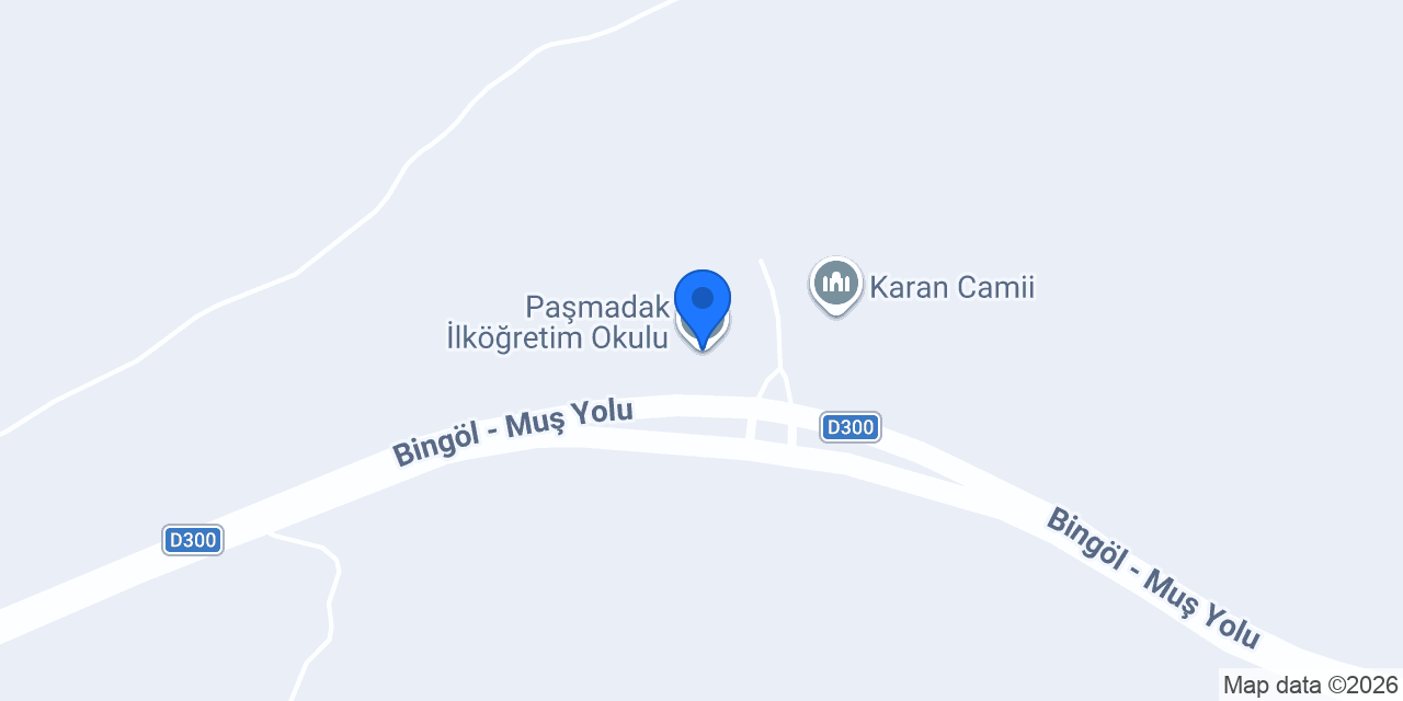 Paşmadak İlköğretim Okulu konumu