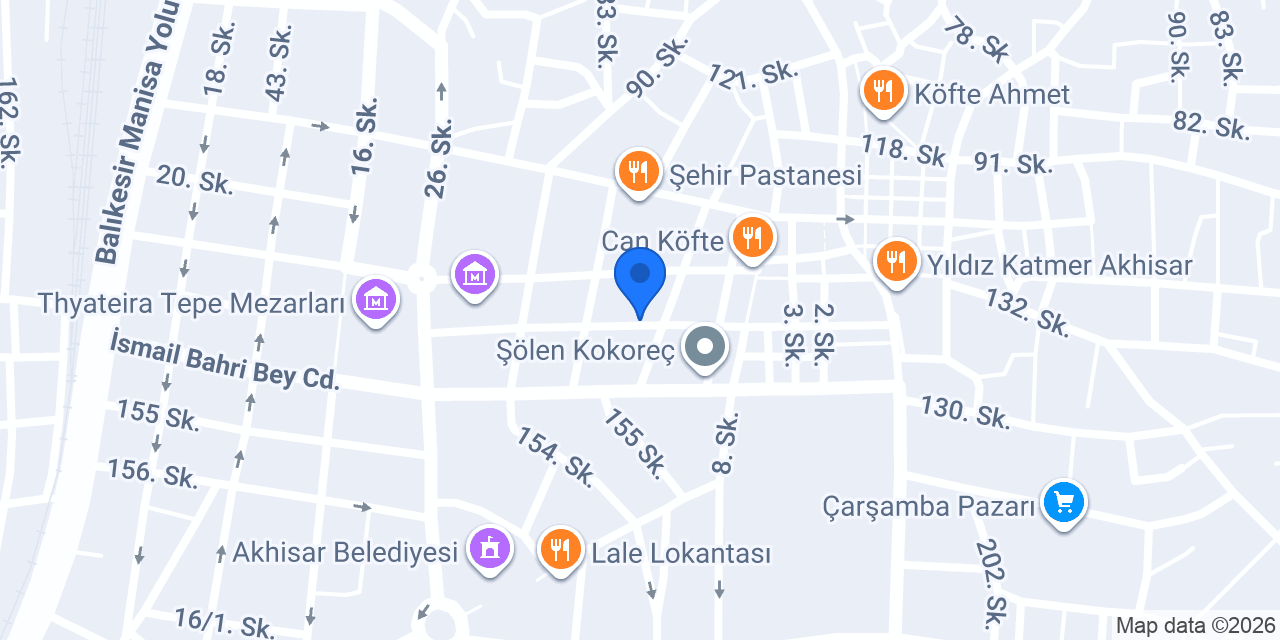 Diş Hekimi Büşra Ak konumu
