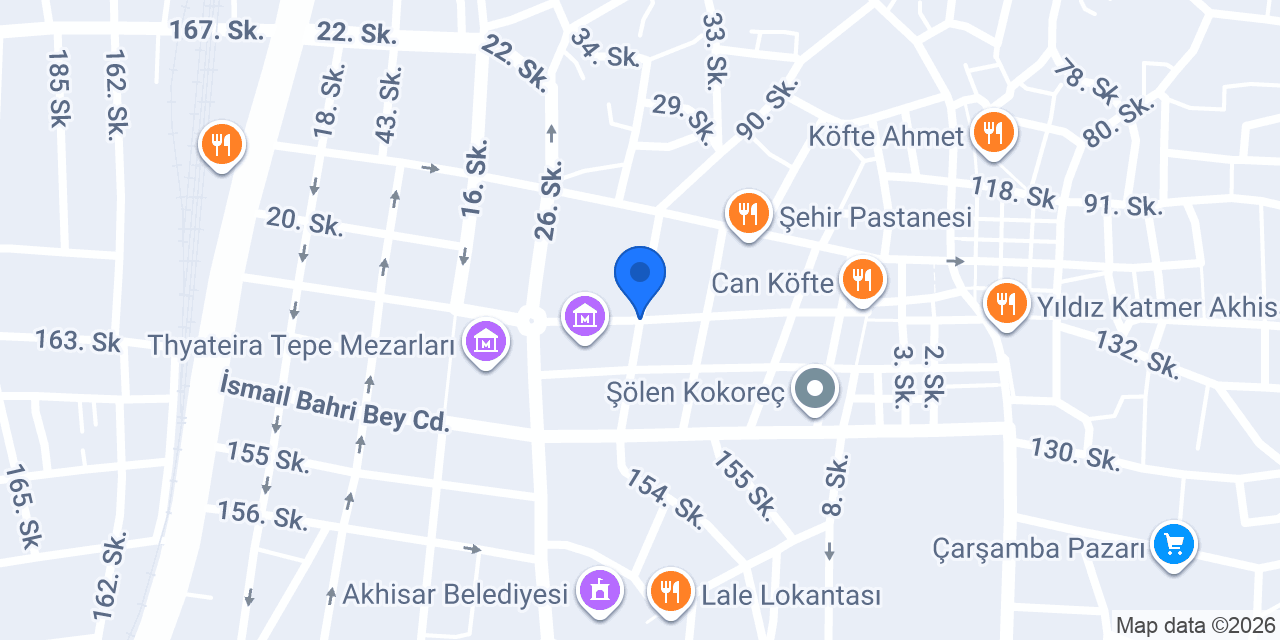 Akhisar taksi konumu