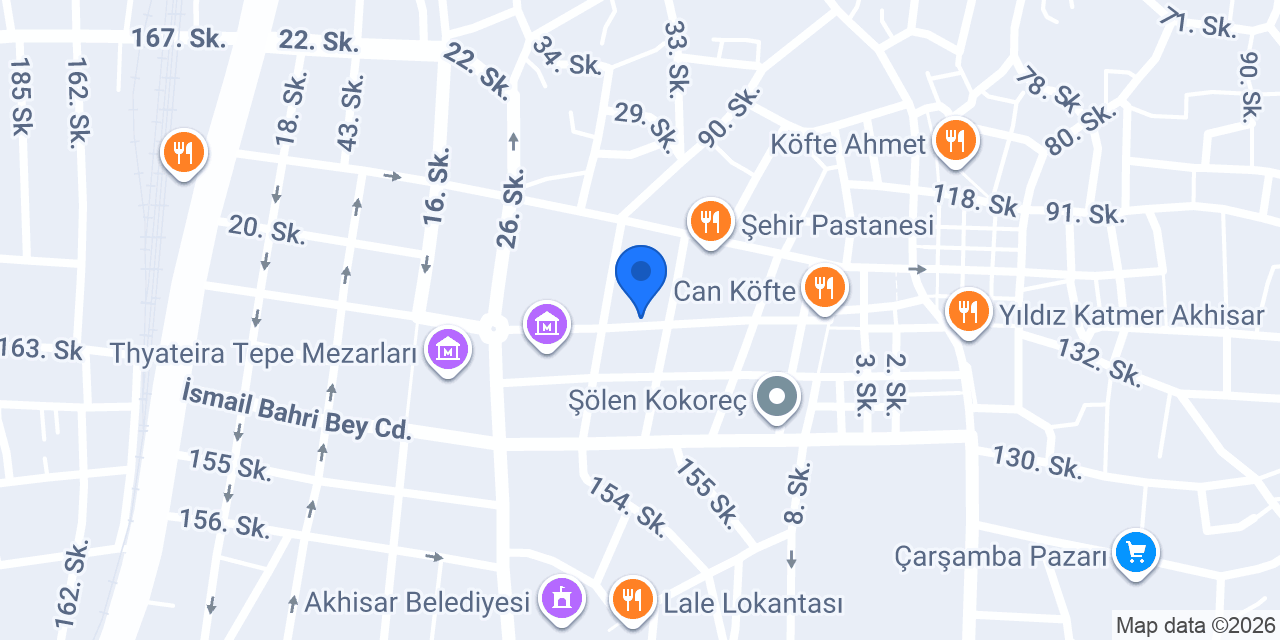 Eminevim Manisa Akhisar Şube konumu