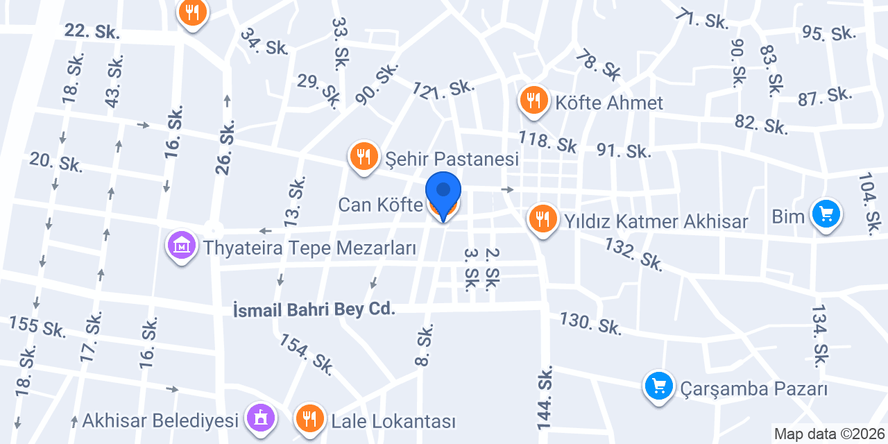Can Köfte konumu
