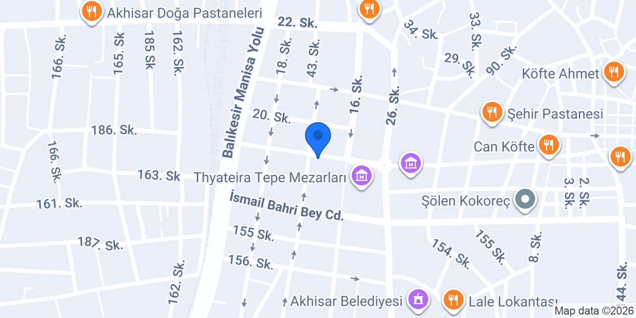 Av. Sertan Akşar Hukuk Bürosu konumu