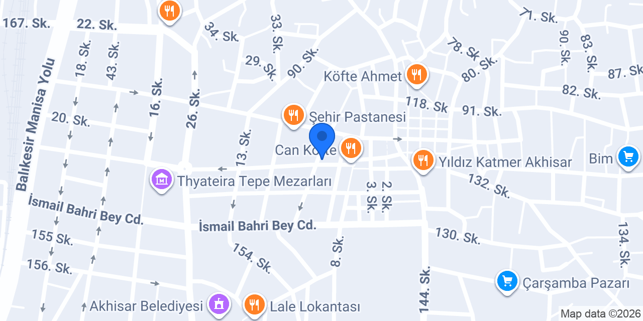 QNB Akhisar Şubesi konumu