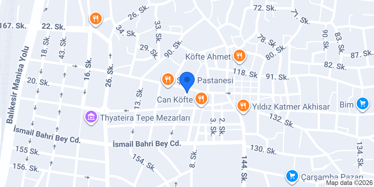YENİYO DÖNER AKHİSAR konumu