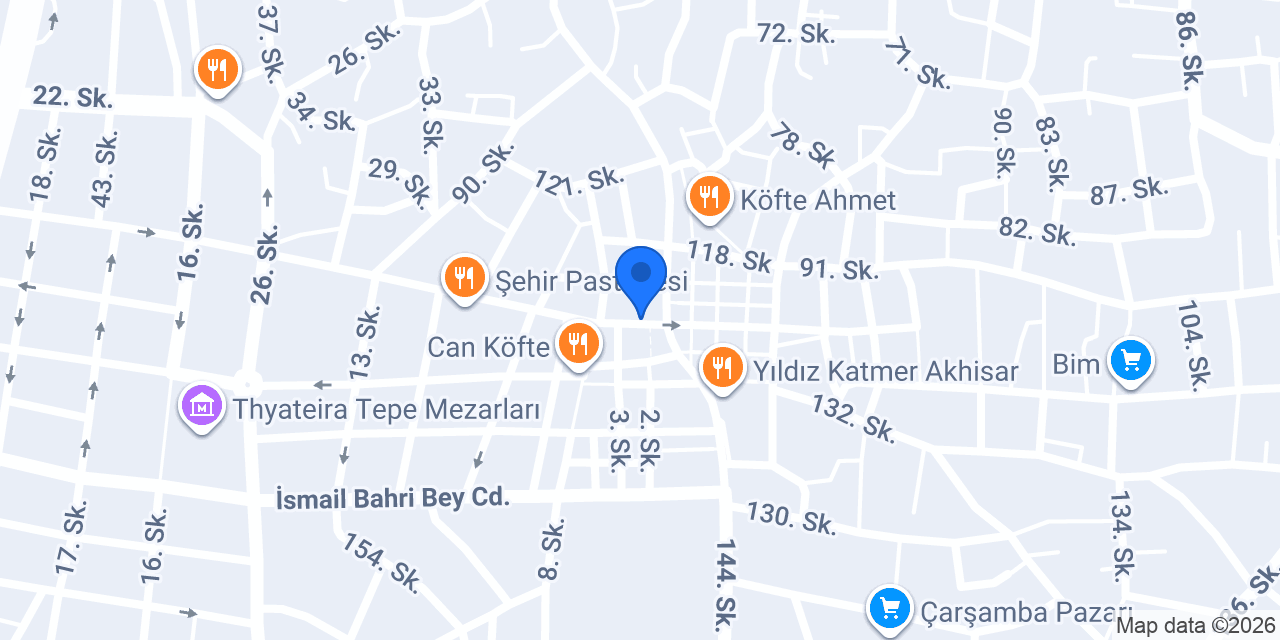 Halkbank Akhisar Şubesi konumu