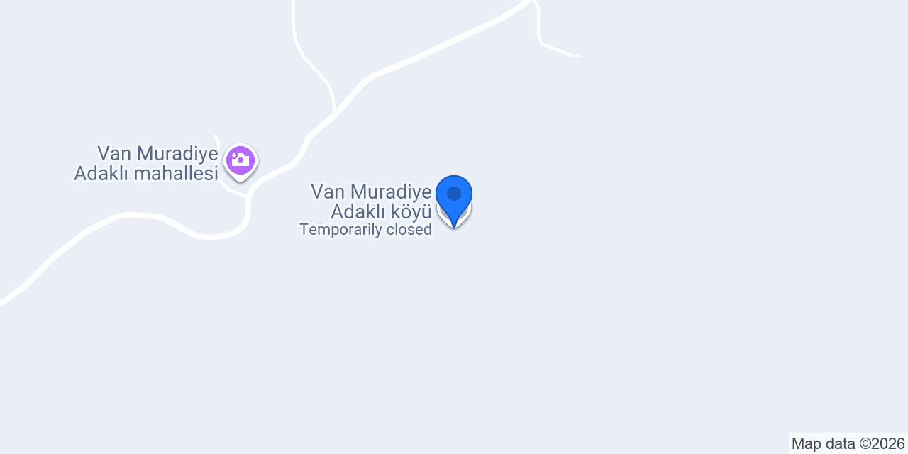 Van Muradiye Adaklı köyü konumu