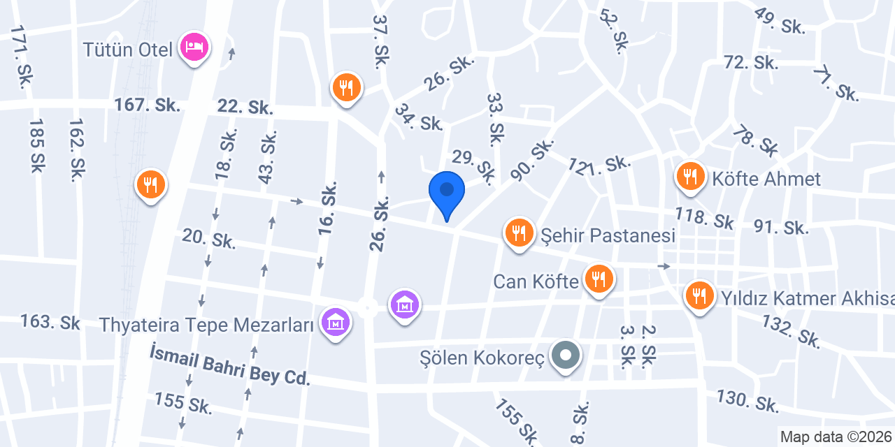 Vakıf Katılım Akhisar Şubesi konumu