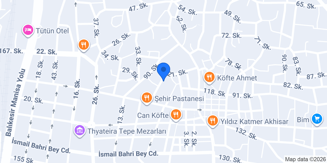 Akhisar 2.noterliği konumu
