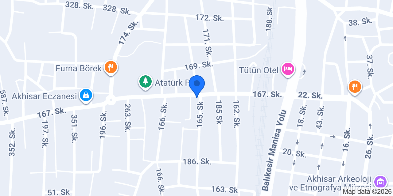 Akhisar Elektrikçi - Amber Elektrik konumu