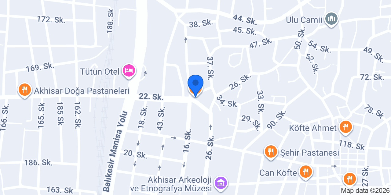 Akhisar Pide Salonu konumu