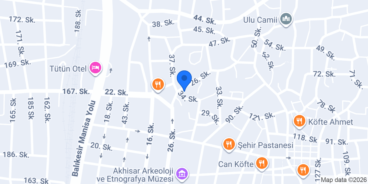 Akhisar Gürbüz Emlak konumu