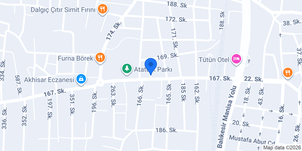 Özel Akhisar Sürücü Kursu konumu