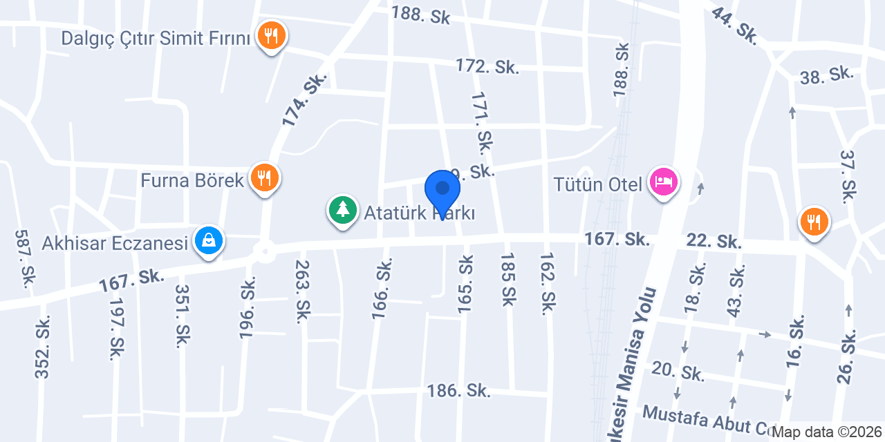 Akhisar Sürücü Kursu konumu