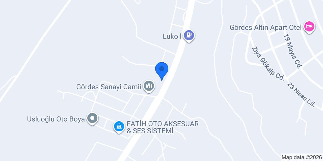 Gülcan Otomotiv konumu