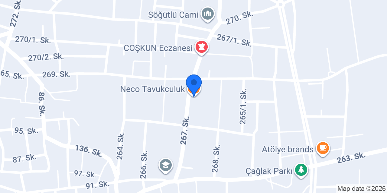 Neco Tavukculuk konumu